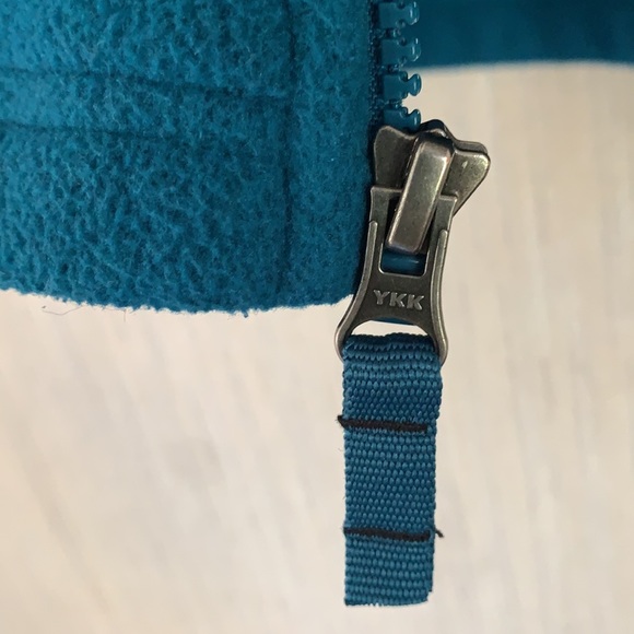 Lands’ End Teal Color Fleece Fall Facket Zipper- Like New - Ladies Large 14-16 - Picture 5 of 15